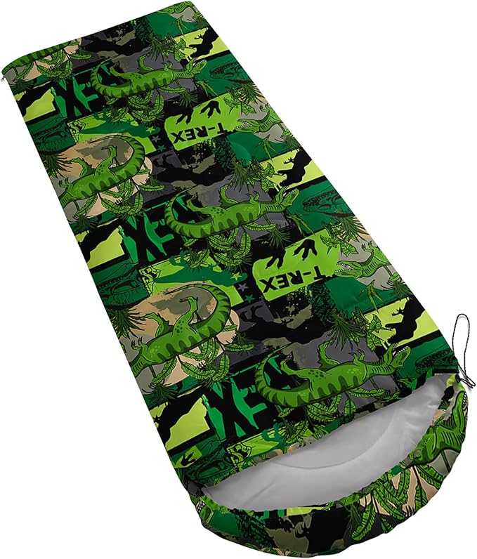 AILONEN Blue Glowing Basketball Sleeping Bag for Kids Boys,Warm and Cool Weather,Lightweight,Waterproof Backpacking,City Theme Ball Sports Sleeping Bag for Camping