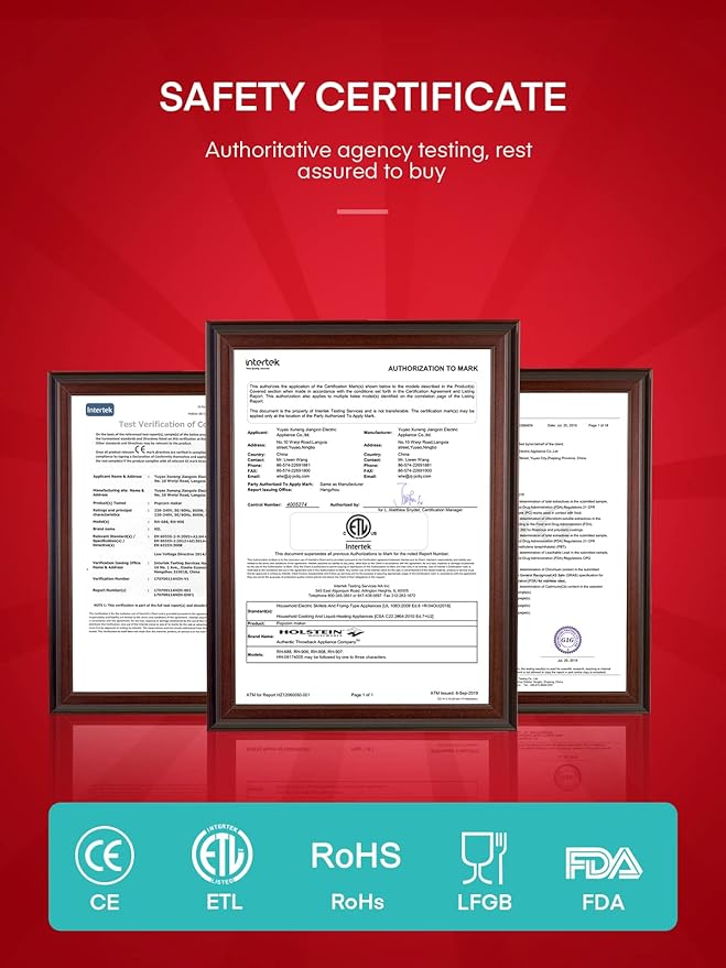 Popcorn Machine, FOHERE 6.3 Quarts Electric Hot Oil Popcorn Popper Machine with Stirring Rod, Large Lid for Serving Bowl and Convenient Storage, Removable & Nonstick Plate, 28Cups, Two Measuring Cups