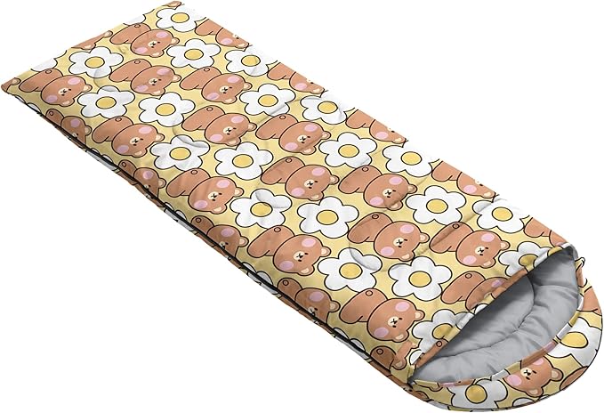 QOOMO Camping Sleeping Bags,3 Season Warm & Cool Weather,Lightweight,Waterproof Sleeping Bags for Adults & Kids,Traveling,and Outdoors,Camping Gear Equipment