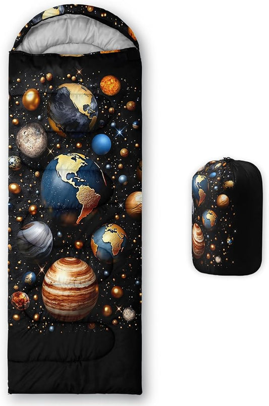 Print sleeping bag,sleeping bags,Outdoor Camping Sleeping Bag，Suitable For Children Boys And Girls Portable,Waterproof,Compact And Lightweight,Great For Outdoor Camping,Backpacking And Hiking