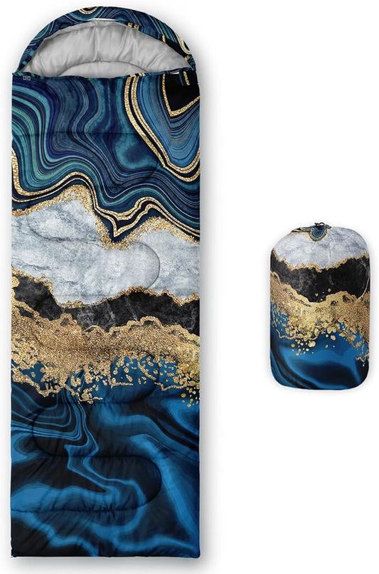 Sleeping Bags for Adults and Kids Backpacking Camping Sleeping Bags for Girls and Boys Lightweight Waterproof Cold/Warm 3-Season