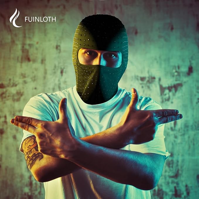 Fuinloth Balaclava Ski Mask, Motorcycle UV Protector Scarf, Summer Cooling Neck Gaiter for Men/Women