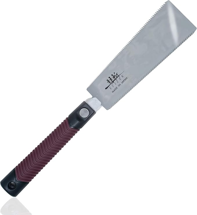 SUIZAN Ryoba Double Edge Saw 8" - Professional Japanese Pullsaw Handsaw Woodworking Tools
