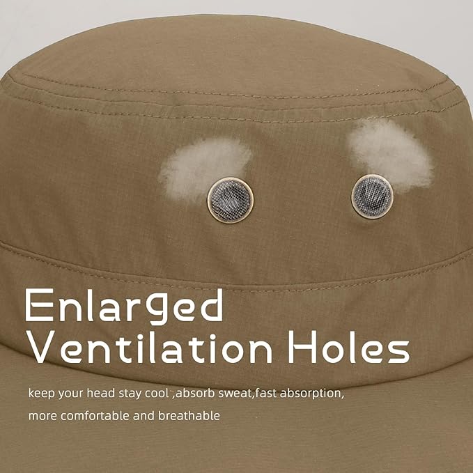 Fishing Hat Sun Protection Hat Mosquito Head Net for Outdoors Bucket Hat with Hidden Net Mesh