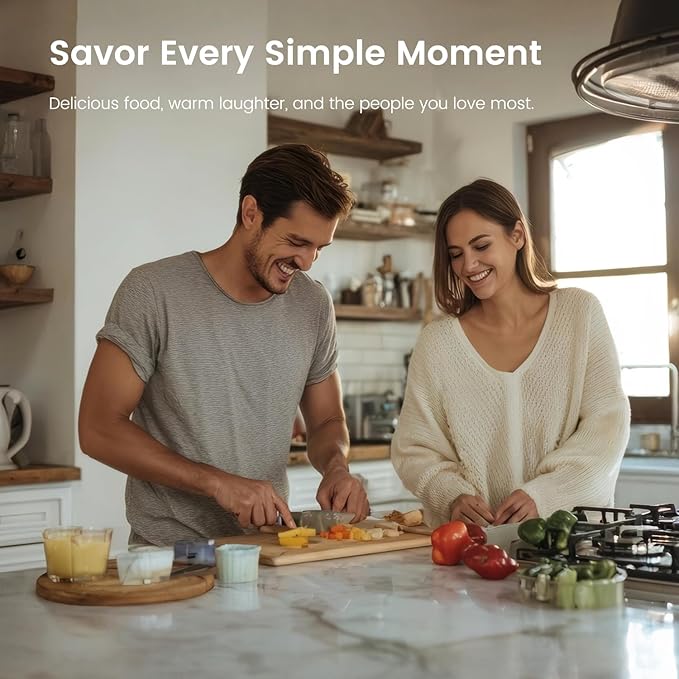 Ceramic Nonstick Frying Pans, Non-Toxic Skillets, 8", 9.5", and 11" Set of 3, PFAS & PTFE & PFOA Free, Dishwasher Safe, Compatible with All Stovetops