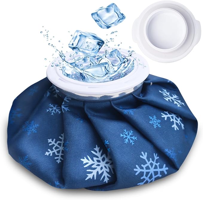 NEWGO Ice Pack for Injury Reusable, Small Ice Bag Refillable Ice Pack for Hot Cold Therapy and Pain Relief, Hot Water Bag, No-Leak Medical Ice Bag (11 Inch)