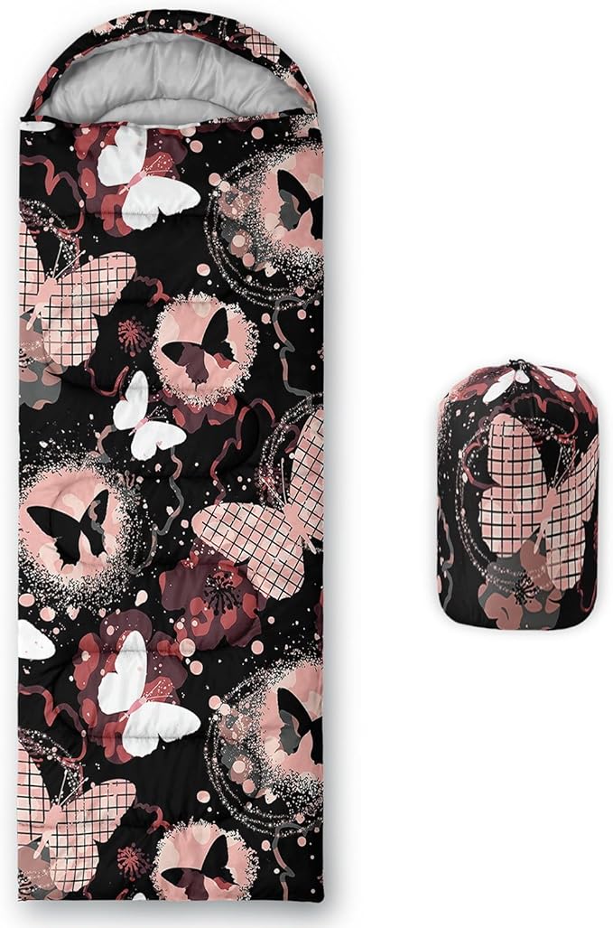 Kids Sleeping Bag for Boys Girls,3D Basketball Print-Lightweight Warm Portable Outdoor Indoor-Waterproof Cold Weather Resistant Sleeping Bag for Camping Hiking