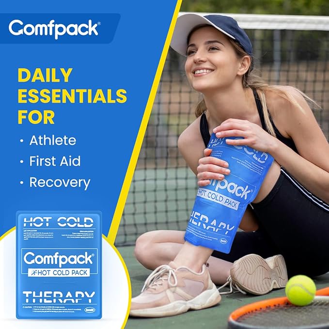 Large Ice Pack for Injuries Reusable, 11.2” x 14.7” Flexible Ice Pack for Full Body Relief, Soft Gel Cold Pack with Long Lasting Cold for Back, Knee, Relief for Chronic, Surgery, Swelling