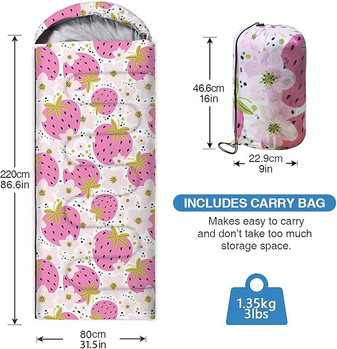 oaskys Camping Sleeping Bag - 3 Season Warm & Cool Weather - Summer Spring Fall Lightweight Waterproof for Adults Kids - Camping Gear Equipment, Traveling, and Outdoors