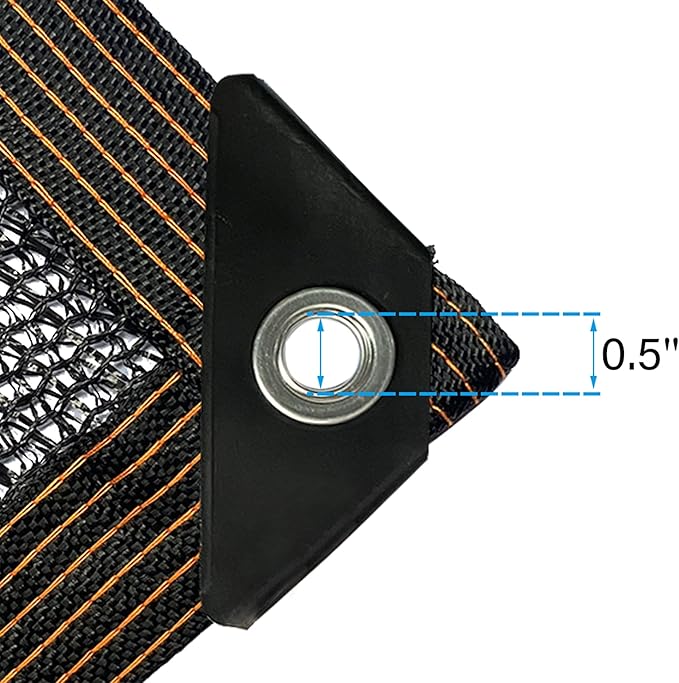 winemana 40% Black Shade Cloth, 6.6 x 6.6 FT Durable Mesh Tarp with Grommets, Resistant Garden Sun Shade Netting, Shading Antifreezing for Pergola, Greenhouse, Plants Growing, Chicken Coop