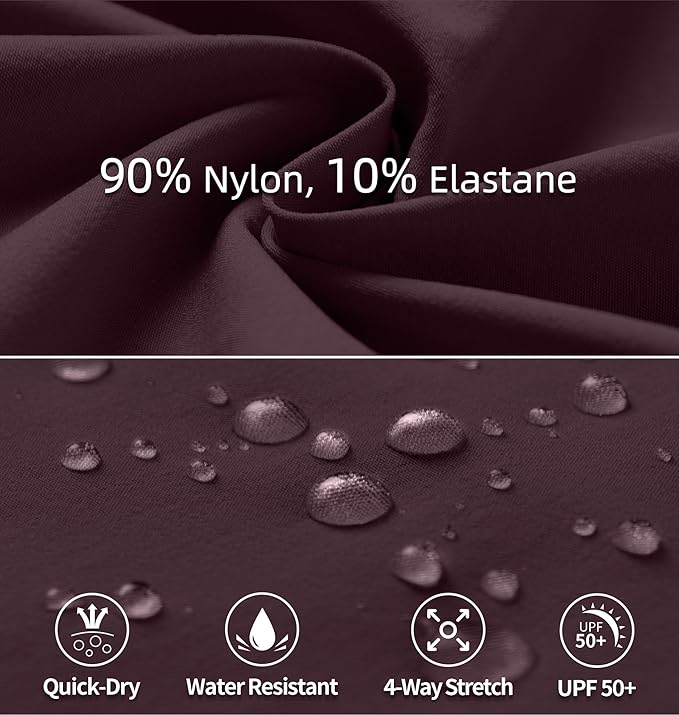 Women's Hiking Pants Quick Dry Lightweight Cargo Pants UPF 50 Water Resistant Zipper Pockets for Golf Travel Work Camping