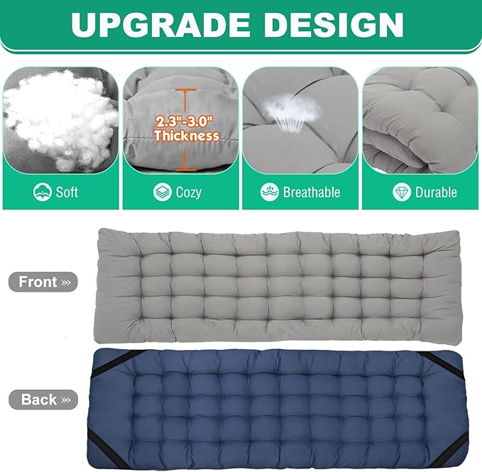 LILYPELLE Folding Camping Cot, Extra Wide Heavy Duty Sleeping Cots with Carry Bag, Double Layer Oxford Portable Travel Camp Cots for Home, Office Nap and Outdoor Beach