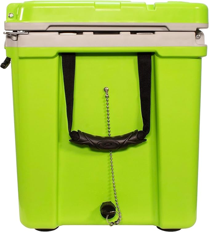 Made in USA Frosted Frog Hyper-Light 54 Quart Hard Cooler Insulated Portable Ice Chest Box for Beach, Beverages, Camping, Fishing, Boat, Barbecue, 30% Lighter Than Rotomolded Coolers