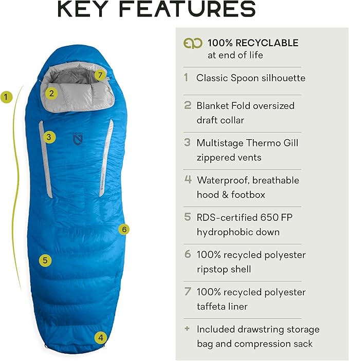 NEMO Equipment Disco Men's & Women's Endless Promise Down Sleeping Bag