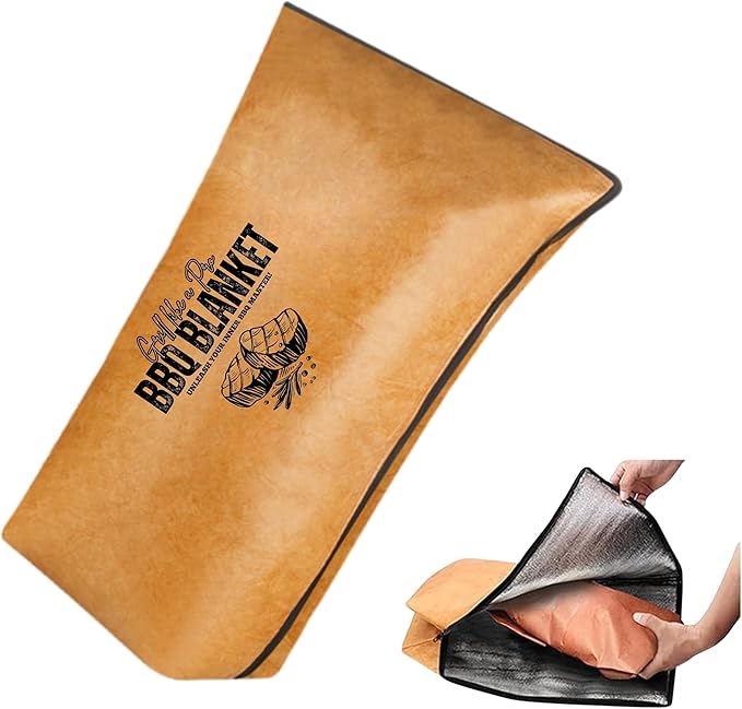 AMADOCOOK™ BBQ Blanket for Resting Meat - Reusable Insulated Meat Resting Bag for Moisture Retention and Tender BBQ - Heavy-Duty with Wide Mouth for Large Brisket, Turkey (21"Original) (21" Original)