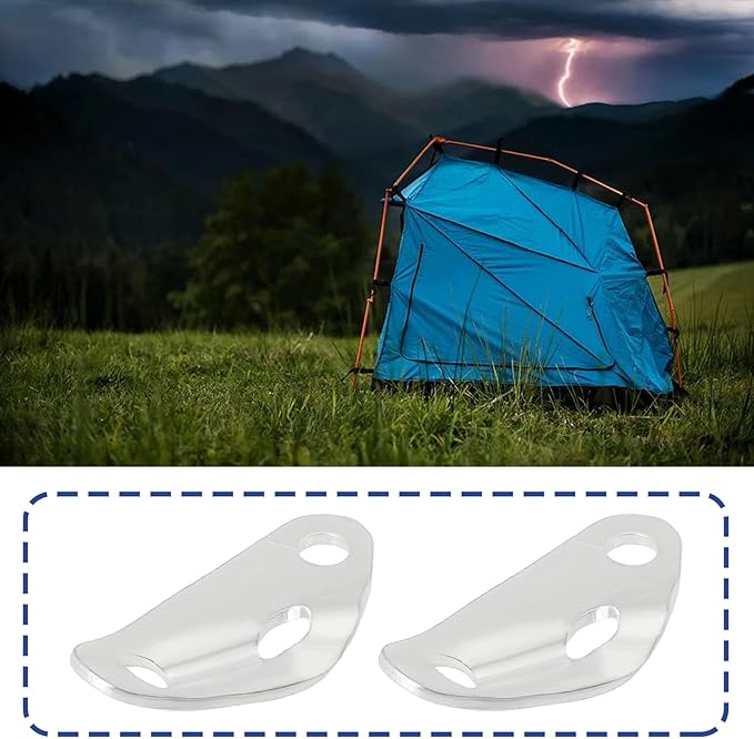 SING F LTD 20Pcs Guyline Cord Adjuster Tent Tensioners Triangle Wind Rope Buckle Aluminum Alloy Pull Rope Slide for Outdoor Tent Canopy Poles 36x18x5mm Silver