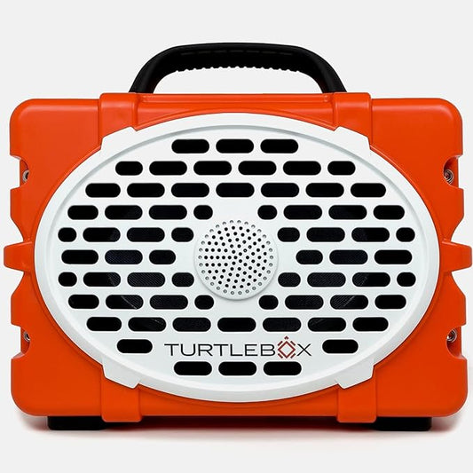 Turtlebox Original Gen 3: Portable Outdoor Bluetooth Speaker – Ultra-Loud (120dB), Waterproof (IP67), Rugged, Impact-Resistant, 3-Day Battery | Party Mode: Unlimited Pairing for Stereo Sound, Orange