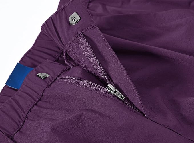 YSENTO Women's Hiking Pants Lightweight Stretch Quick Drying UPF 50 Camping Travel Work Cargo Pants 6 Pockets