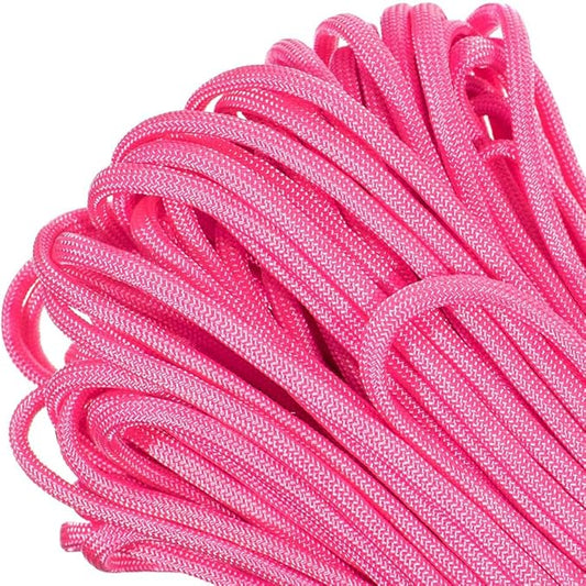 Paracord Planet Genuine Type III 550lb Paracord – Nylon Cord in Solid, Multi, and Reflective Colors – 25+ Colors and Length Options of 10', 25', 50', and 100'
