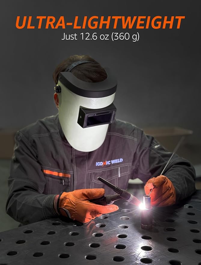 Auto Darkening Welding Helmet - Lightweight, Shade #3/11, with Bag (Touchdown)