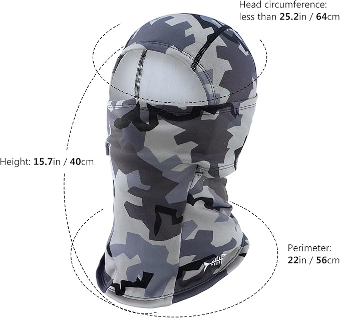 BASSDASH Winter Balaclava Fleece Ski Mask Ninja Hood Neck Warmer Fishing Hunting