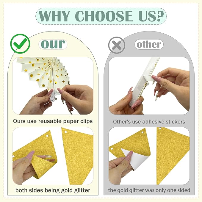 17Pcs Sage Green Party Decorations, Sage Green Gold Cream Paper Lanterns Paper Fans for Baby Shower Birthday Wedding Engagement Bridal Shower Party Decorations