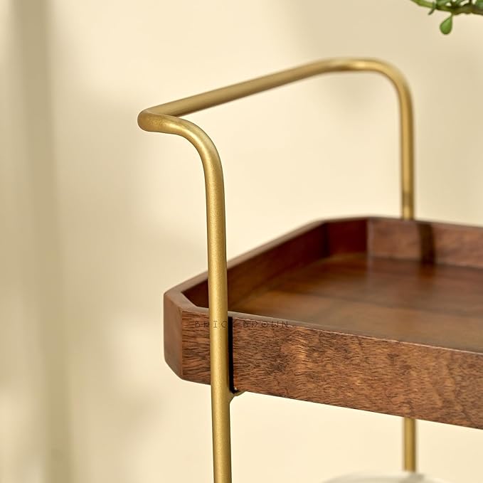 ®️ Handcrafted Premium Homeydo Organizer | Wooden Spice Rack | 2-Tier Kitchen Countertop | Cabinet Storage Shelf | Home Décor Display in Wood (18.0x10.6x18.1 Inch)