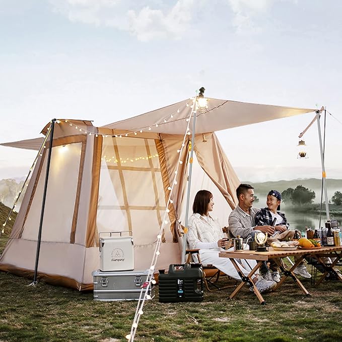 SANLIKE Telescoping Tarp Pole Heavy Duty Tent Poles, 33"-86.6"/94" Thickened Tube Collapsible Stainless Steel Canopy Poles for Camping Backpacking Hiking Awning Sun Sails Outdoor Sports, Set of 2