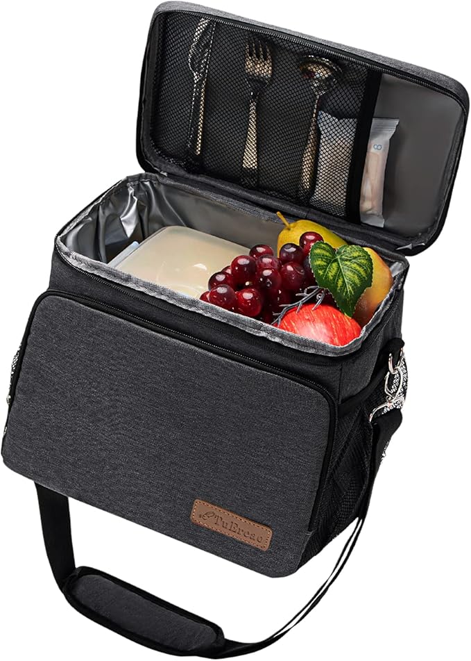 TuErcao Insulated Cooler Bag 6/24 Can Collapsible Leakproof Soft Sided Cooler for Car, Portable Foldable Small Ice Chest for Beach Camping Picnic Travel, 5/15qt Lunch Box for Men Work