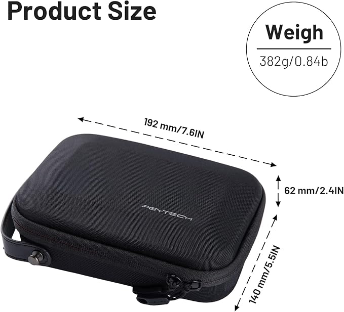 PGYTECH Camera Carrying Case, Storage Box Handbag for OSMO ACTION, DJI Pocket, Gopro Hero, DJI FPV Battery Carrying Bag for Mobile 3
