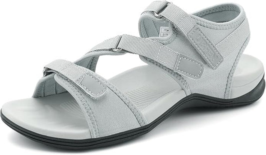 UBFEN Womens Hiking Comfortable Sport Walking Sandals Outdoor Athletic Water Sandals with Three Adjustable Straps