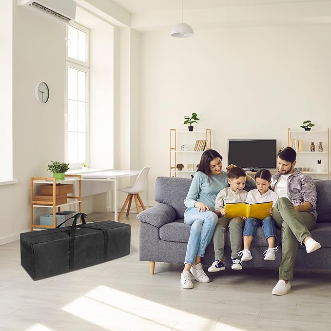 Extra Large Sports Duffle Bag-Zipper Duffel Travel Sports Equipment Bag,Travel Duffel Luggage Bag with Upgrade Zipper, Sturdy & Water Resistant (36" - Black)