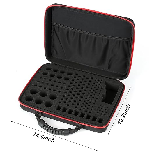 Battery Organizer, Battery Organizer Storage Case with Tester BT-168, Waterproof Battery Holder Box Holds, Battery Case Organizer 165+ AA AAA C D 9V Batteries (Batteries are Not Included)