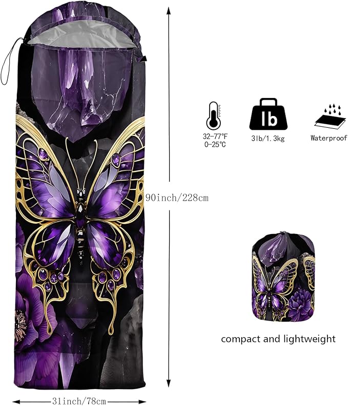 AILONEN Pink Lovely Rabbit Sleeping Bag for Girls Kids Adults,Warm and Cool Weather,Lightweight,Waterproof Backpacking,Cartoon Flowers Printed Bunny Sleeping Bag for Camping