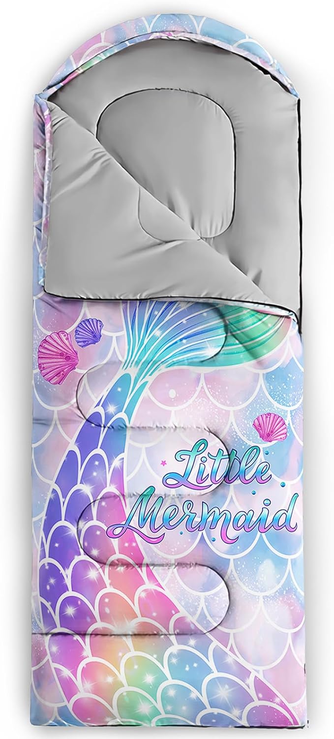 Kids Sleeping Bag for Boys Girls,3D Basketball Print-Lightweight Warm Portable Outdoor Indoor-Waterproof Cold Weather Resistant Sleeping Bag for Camping Hiking