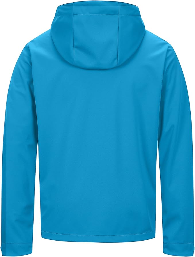 33,000ft Men's Softshell Jacket with Hood Waterproof Windbreaker Lightweight Rain Shell Jacket for Outdoor Hiking Travel