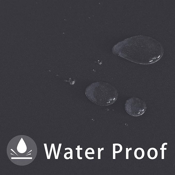 LUSHVIDA Rectangle Outdoor Tablecloth with Umbrella Hole and Zipper, 60x102 Inch Grey, Washable Waterproof Table Cloth Spill Proof Wrinkle Free Table Cover for Patio Spring Summer Picnic BBQS