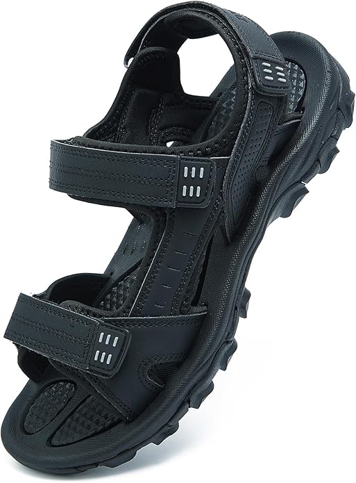 Men's Sandals Open Toe Water Sandals,Athletic and Outdoor Hiking Sandal Waterproof Lightweight with Adjustable Strap