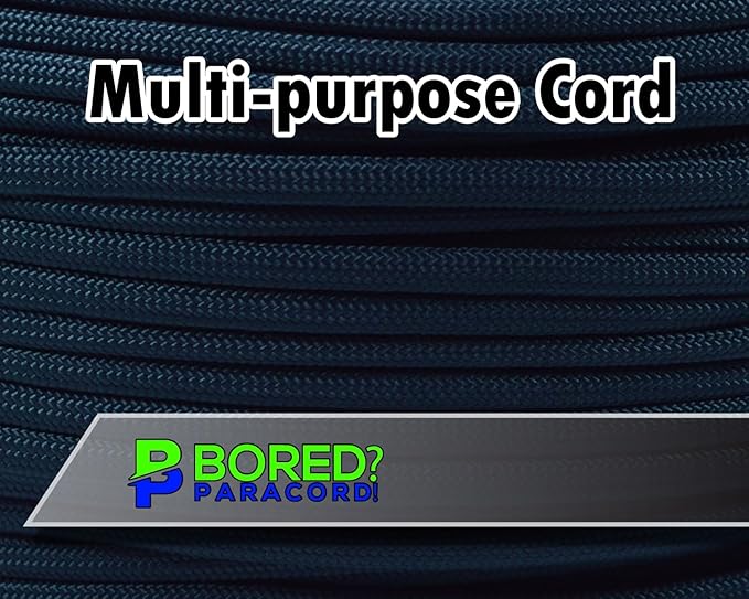 BORED? PARACORD! 550 lb Paracord - Ideal for Crafting, Camping, DIY Projects, Active & Military Outdoors - Strong Survival Rope - Tactical Parachute Cord Type III - Hunter Green 250 Feet