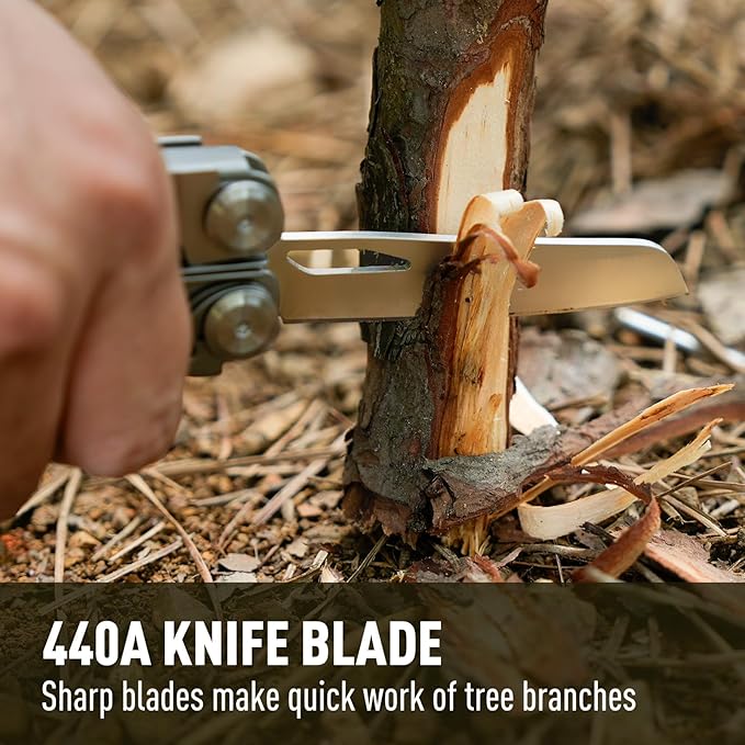 Multitool Stainless Steel Multi-Tool Pliers 13-in-1 with Sheath, Safe Locking, Carabiner, Professional Pocket Tools for Fishing & Camping