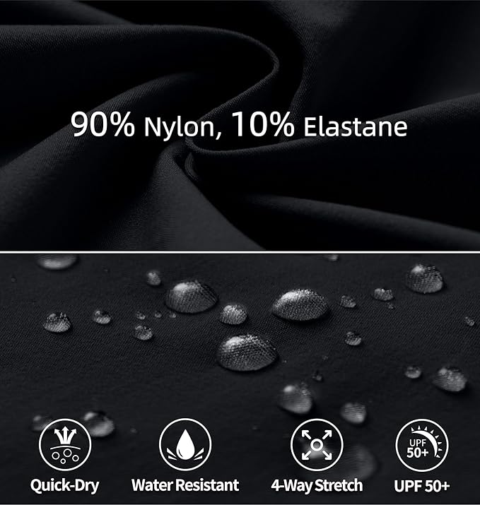 Women's Hiking Pants Quick Dry Lightweight Cargo Pants UPF 50 Water Resistant Zipper Pockets for Golf Travel Work Camping