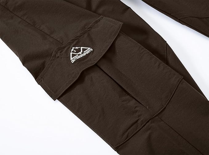 YSENTO Women's Hiking Pants Lightweight Stretch Quick Drying UPF 50 Camping Travel Work Cargo Pants 6 Pockets