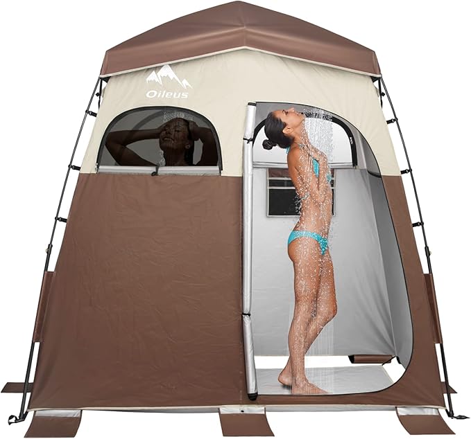 Oileus Pop Up Privacy Tent - Portable Shower Tent, Beach Changing Room, Camp Toilet, Instant Privacy Shelter - Camping, Beach, Hiking, Fishing