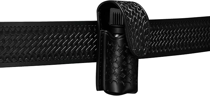 Mace Pepper Spray Holder Black Belt Pouch, Hidden Snap MK III Small, Fits up to 2oz