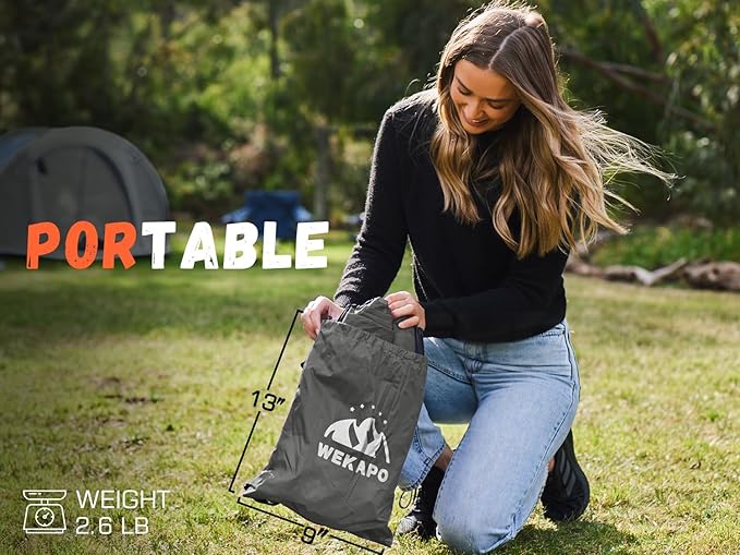 WEKAPO Inflatable Sun Lounger, Air Sofa, Hammock, Portable, Waterproof and Leak-Proof, Ideal for Backyard, Beach, Travel, Camping, Picnics and Music Festivals