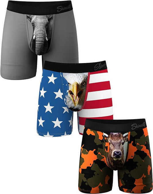 Shinesty Hammock Support Mens Boxer Briefs with Pouch