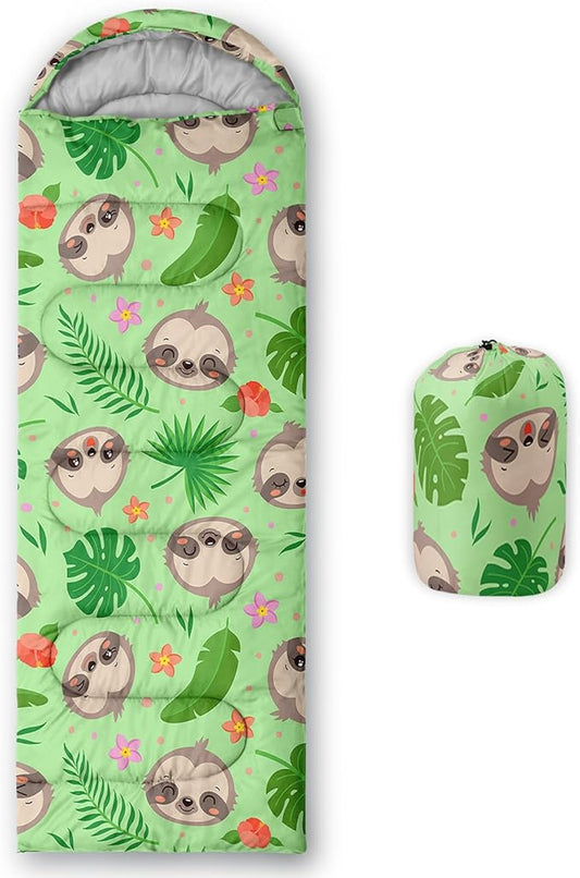 QOOMO Camping Sleeping Bags,3 Season Warm & Cool Weather,Lightweight,Waterproof Sleeping Bags for Adults & Kids,Traveling,and Outdoors,Camping Gear Equipment