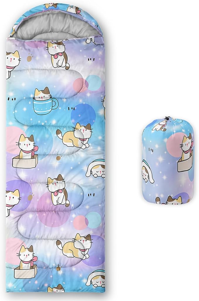 BailiPromise Camping Sleeping Bags,3 Season Warm & Cool Weather,Lightweight,Waterproof Sleeping Bags for Adults & Kids,Traveling,and Outdoors,Camping Gear Equipment