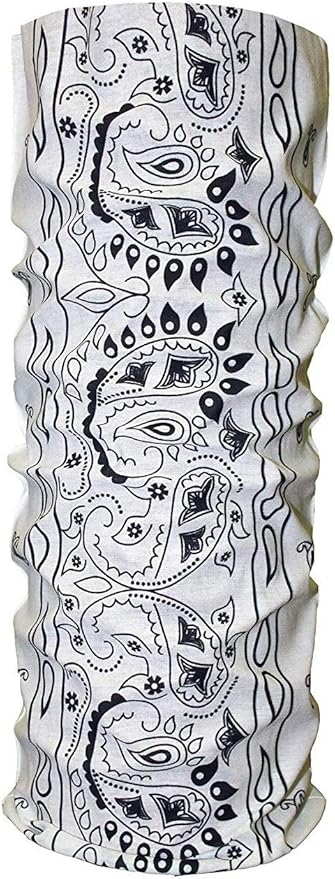 $averPak Pets - InsectGuard - Permethrin Treated Mosquitoes, Flies, Ticks & More Insect Repellent Tube Dog Bandanna Paisley (White/Black)