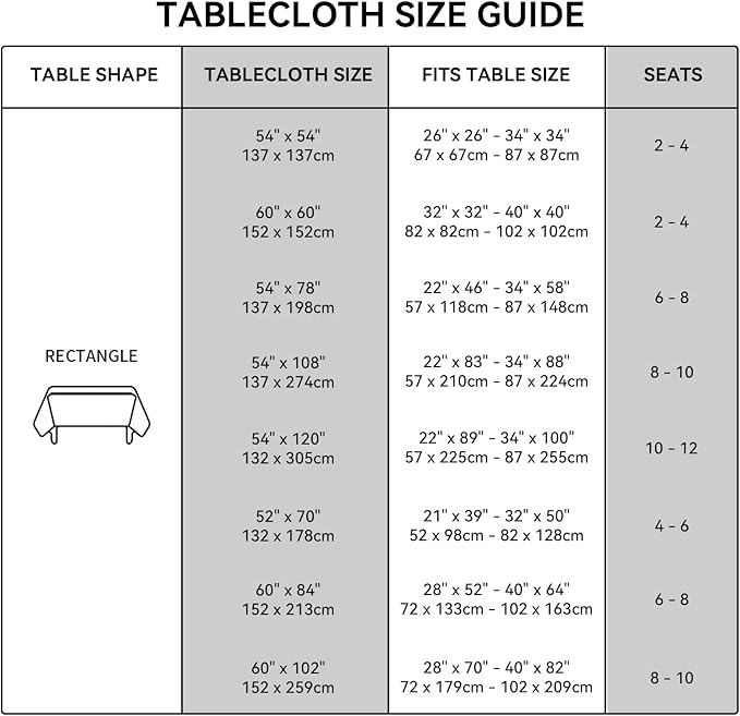 Romanstile Rectangle Plastic Tablecloth, 100% Waterproof Oil-Proof Checkered PVC Table Cloths, Heavy Duty Vinyl Table Covers for Dining, Camping, Picnic, Outdoor - 60 x 102 Inch, Black